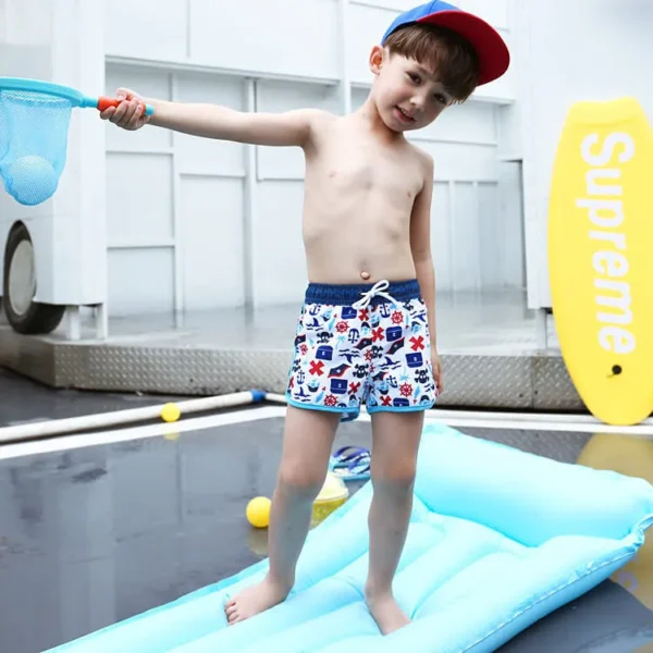 boy board short with cutted waist