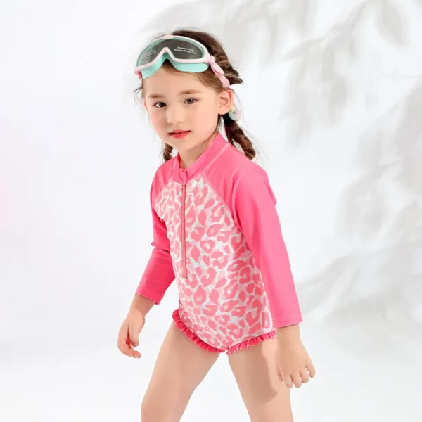 front zipper girl rash guard