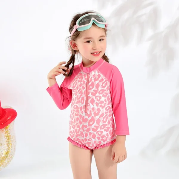 front zipper girl rash guard