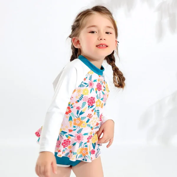 long sleeve girl swimsuit