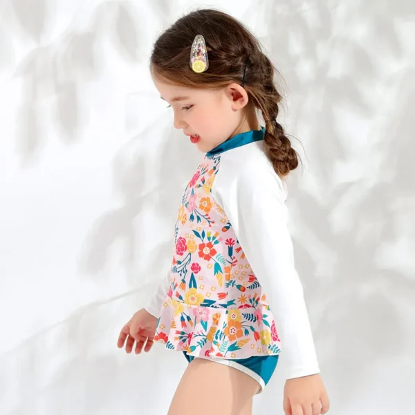 long sleeve girl swimsuit