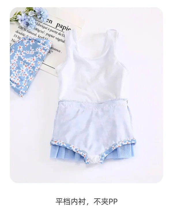 mesh frill girl swimsuit