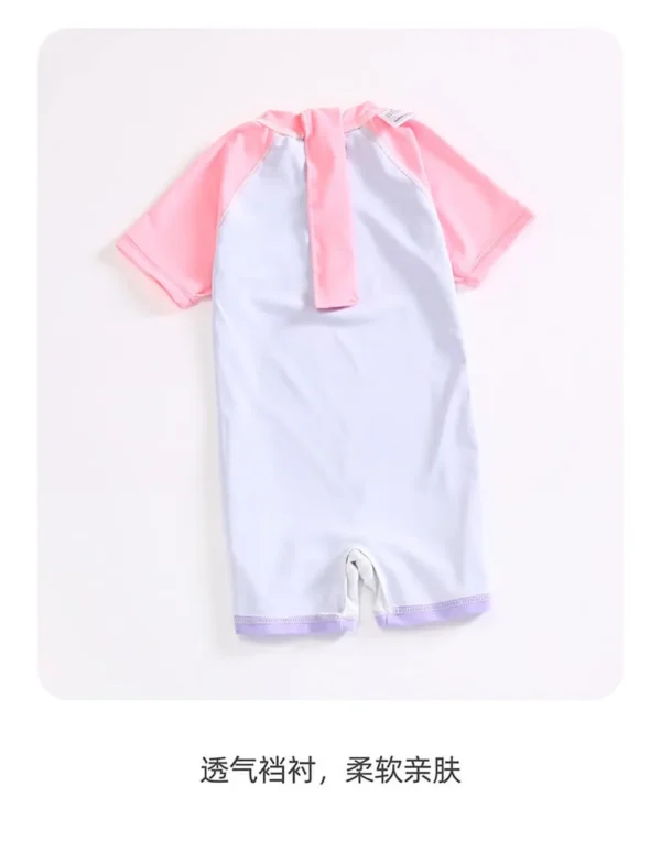 short sleeve girl swimsuit