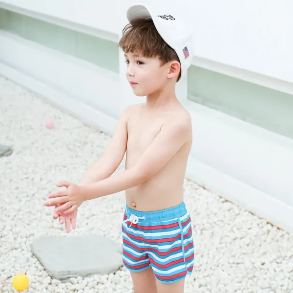 stripe boy board short