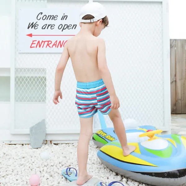 stripe boy board short