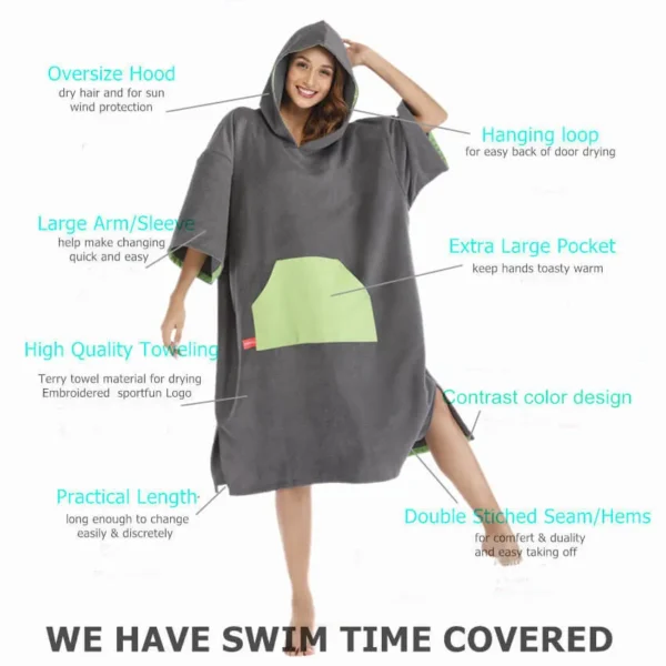 terry beach changing robe