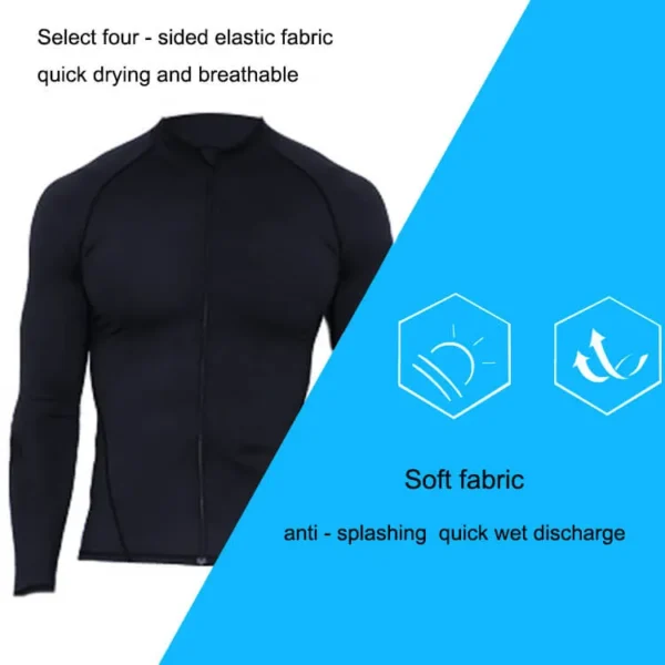 Zipper front Rash guard