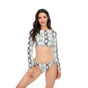 rash guard bikini set women swimwear