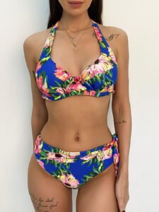 halter bikini set women swimwear
