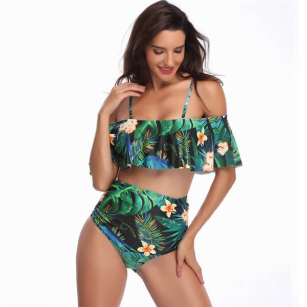 ruffle bikini set women swimwear/frill bikini set women swimwear