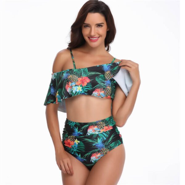 ruffle bikini set women swimwear/frill bikini set women swimwear