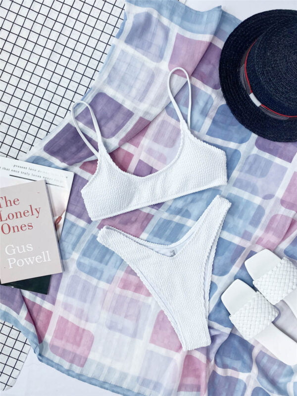 cheeky bikini set women swimwear/texturedbikini set women swimwear