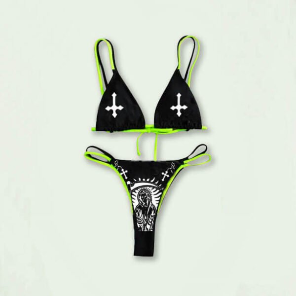 skull bikini set women swimwear