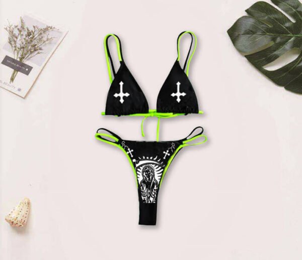 skull bikini set women swimwear