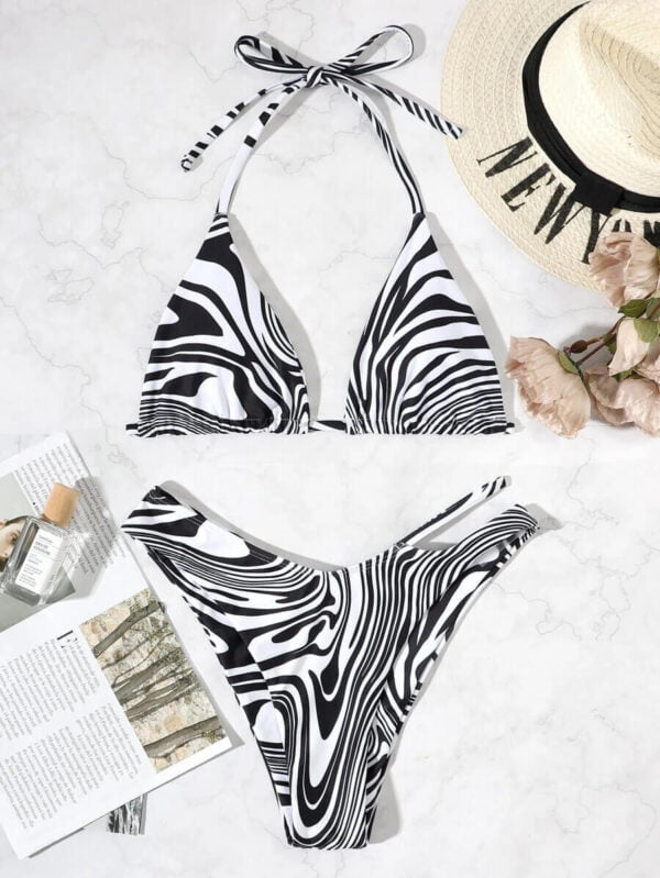 monochrome bikini set women swimwear