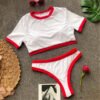 t shirt bikini set women swimwear