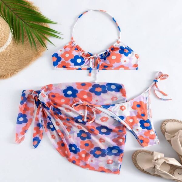 sarong bikini set women swimwear