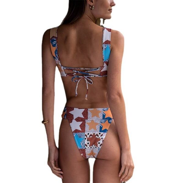 geometric bikini set women swimwear