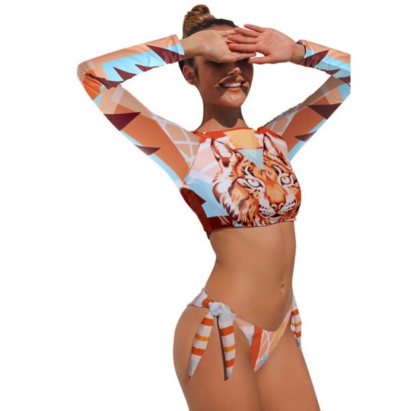 rash guard bikini set women swimwear