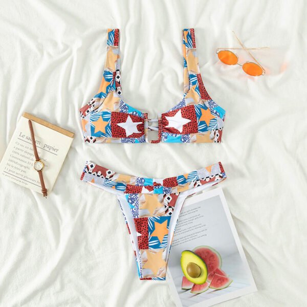 geometric bikini set women swimwear