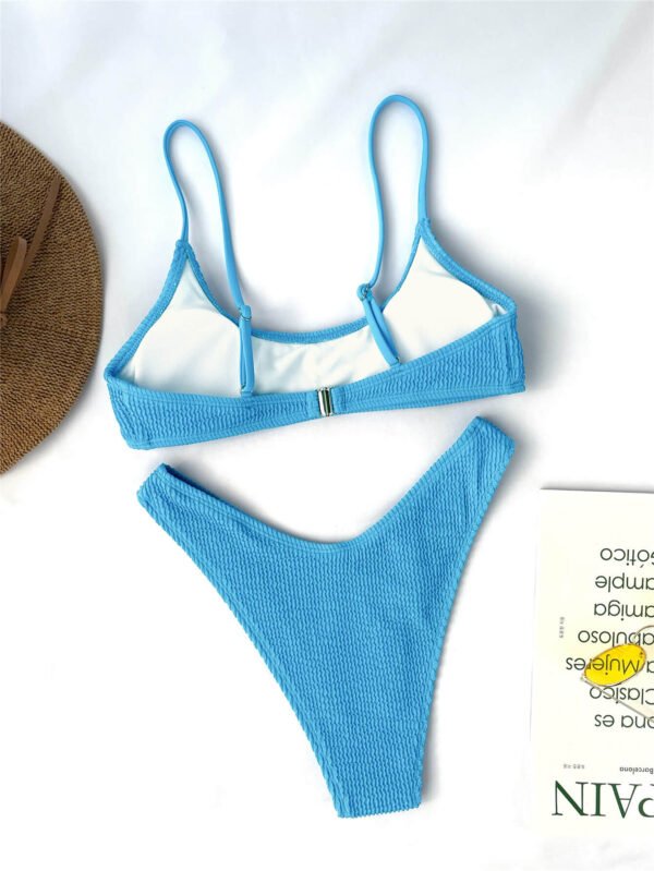cheeky bikini set women swimwear/texturedbikini set women swimwear