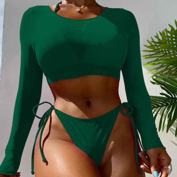 three pieces bikini set women swimwear