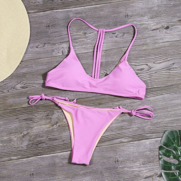 backless bikini set women swimwear