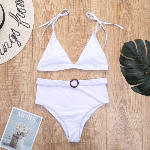 belted bikini set women swimwear