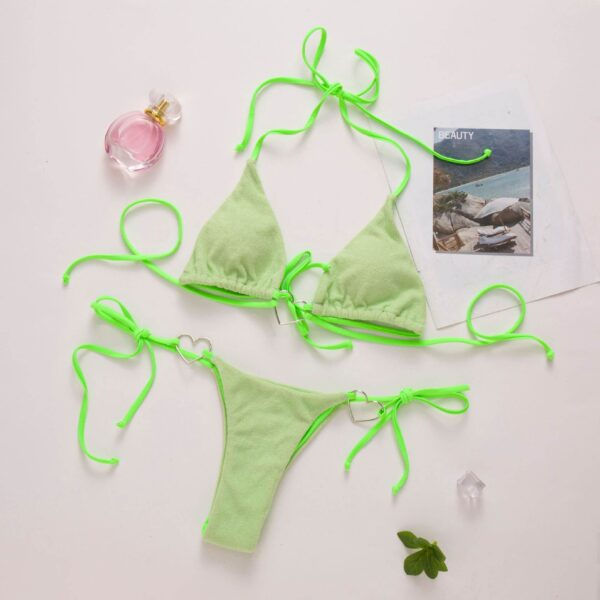 heart bikini set women swimwear
