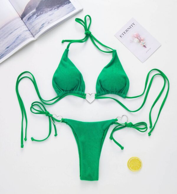heart bikini set women swimwear