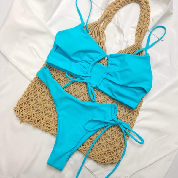 drawstring bikini set women swimweardrawstring