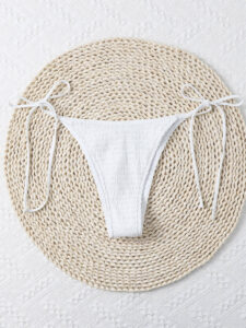 shirred/textured/smocked bikini bottoms women swimwear