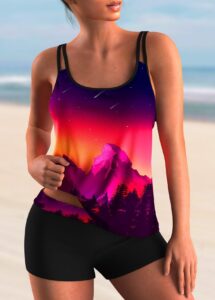 tankini with shorts women swimwear