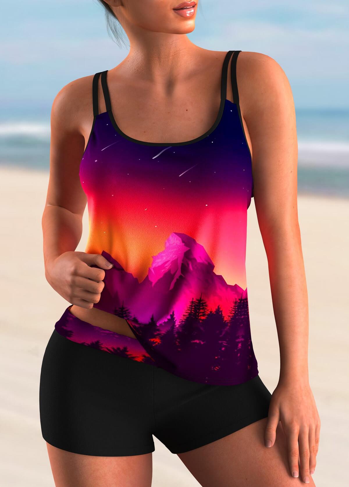 tankini with shorts women swimwear