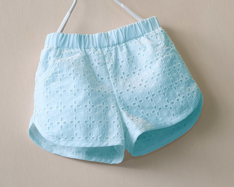 hollow pattern girl shorts