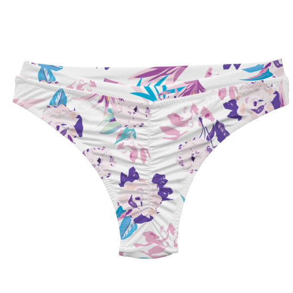 ruched/high cut/tummy control bikini bottoms women swimwear