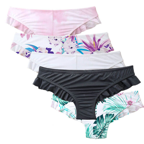 ruffle bikini bottom women swimwear