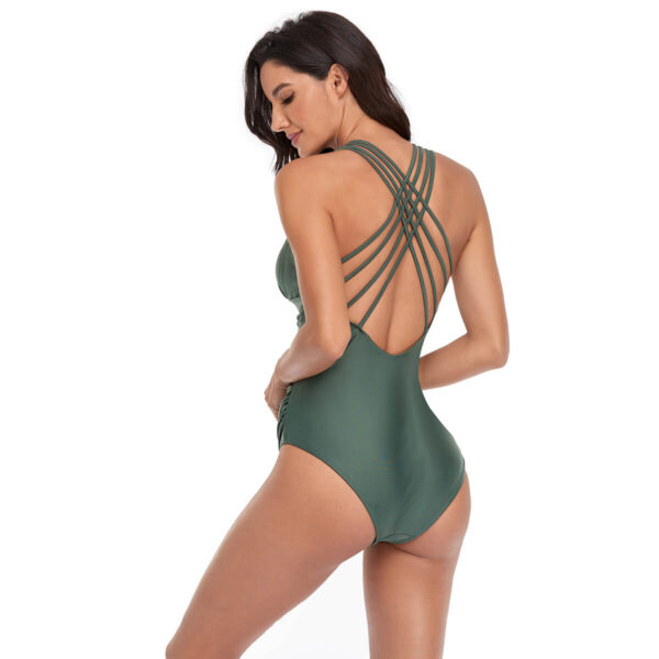 halter one piece swimsuit women swimwear