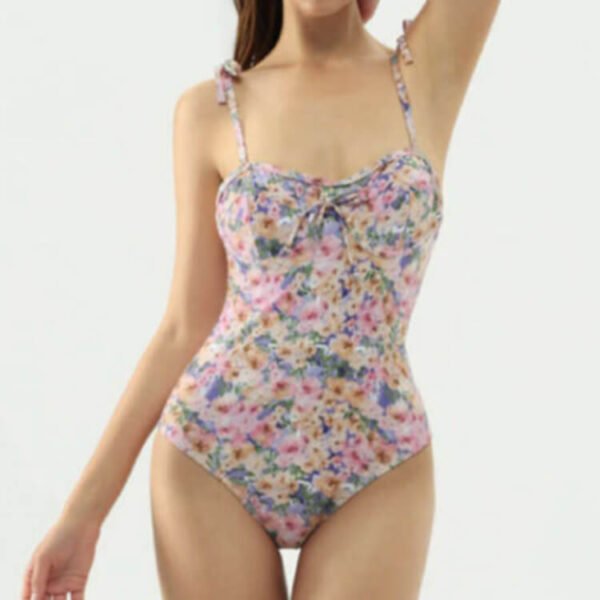 patterned/foral one piece swimsuit women swimwear