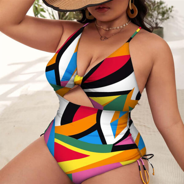 plus one piece swimsuit women swimwear