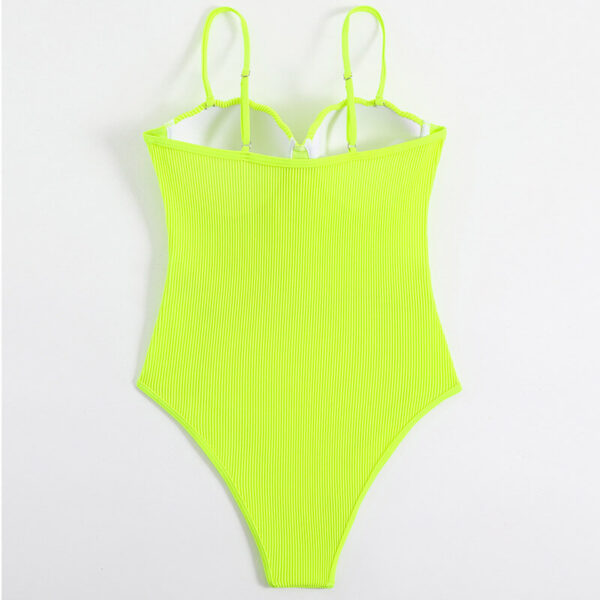 lime one piece swimsuit women swimwear