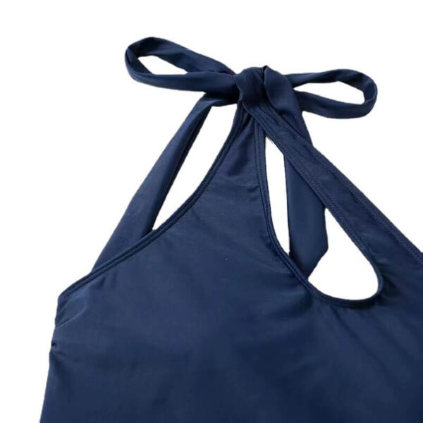 navy one piece swimsuit women swimwear