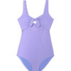 violet/lilac one piece swimsuit women swimwear