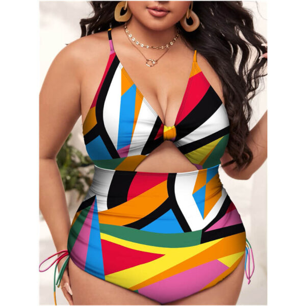 plus one piece swimsuit women swimwear