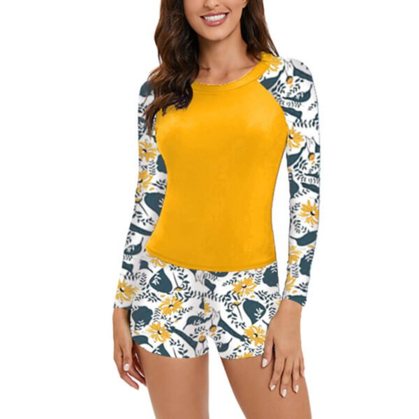 long sleeve tankini women swimwear