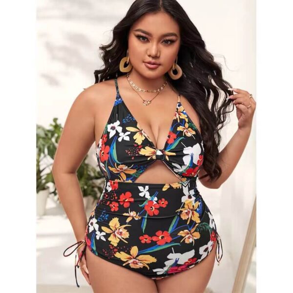 plus one piece swimsuit women swimwear