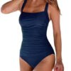 square neck one piece women swimwear