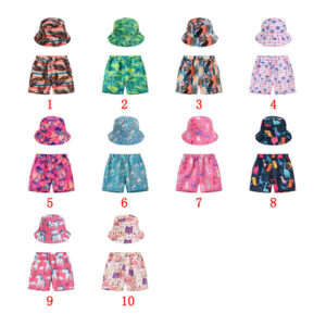 girl boardshorts with hat