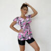 cap sleeve tankini women swimwear