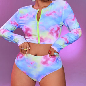 tropical tankini women swimwear